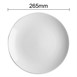 Assiettes plates blanches Olympia Origin 260mm (lot de 4) 