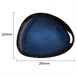 Assiettes triangulaires Olympia Luna bleu nuit 275x210mm (lot de 6) 