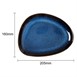 Assiettes triangulaires Olympia Luna bleu nuit 207x158mm (lot de 6)