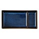 Assiettes à compartiment rectangulaires Olympia Luna bleu nuit 204x105mm (lot de 6)