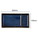 Assiettes à compartiment rectangulaires Olympia Luna bleu nuit 204x105mm (lot de 6)