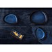 Assiettes à compartiment rectangulaires Olympia Luna bleu nuit 204x105mm (lot de 6)