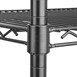 Rayonnage 4 niveaux revêtement époxy noir Nisbets Essentials 