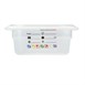 Bac en polypropylène Cambro Safetrak IML GN 1/6