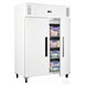 Armoire réfrigérée négative blanche Polar série G 2 portes 1 152L