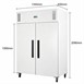 Armoire réfrigérée négative blanche Polar série G 2 portes 1 152L