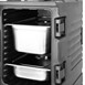 Conteneur isotherme GN double à chargement frontal Vogue noir 