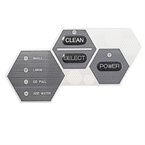 Autocollant pour panneau de commande de machine à glaçons Nisbets Essentials
