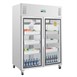 Vitrine réfrigérée positive GN 2 portes Polar série G 1 200L 