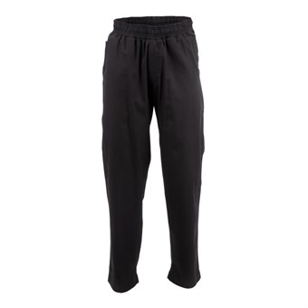 Pantalon de cuisinier ample unisexe Chef Works Better Built Baggy noir