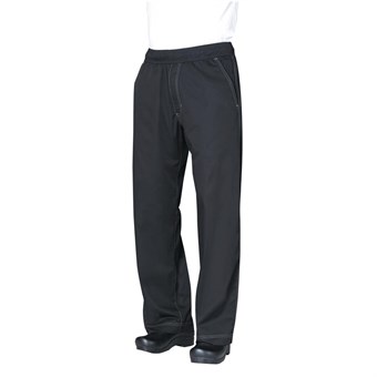 Pantalon de cuisine mixte Baggy Chef Works noir