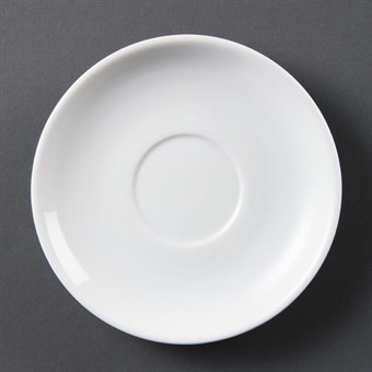 Soucoupes empilables Olympia Whiteware (Lot de 12)