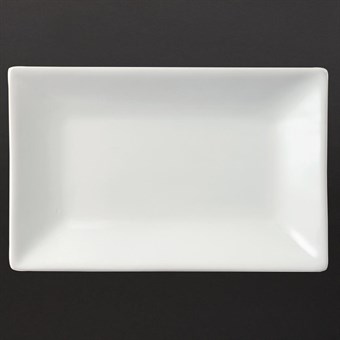 Plat rectangulaire de service 200 x 130mm Olympia (Lot de 6)