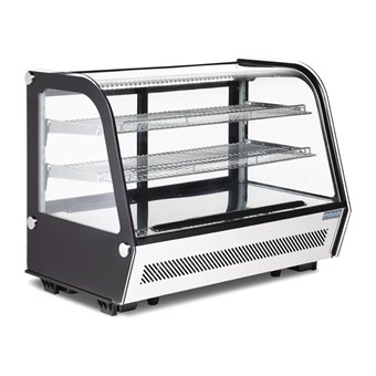 Vitrine réfrigérée de comptoir noire Polar Série G 160L