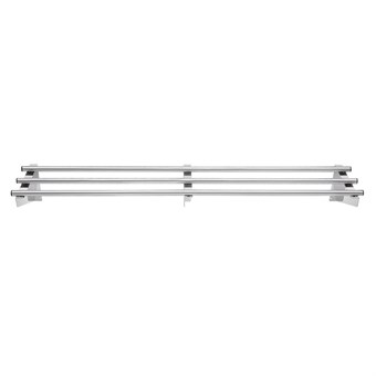 Etagère murale tubulaire Vogue acier inoxydable 1500mm