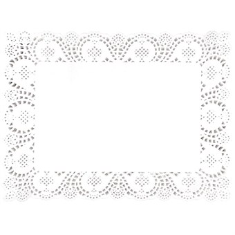 Napperons rectangulaires en papier Olympia (Lot de 250)