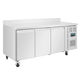 Table réfrigérée négative 3 portes avec dosseret 417L Polar Série U