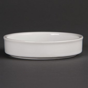 Plats Empilables En Porcelaine Blanche Olympia 102mm (Lot de 6)