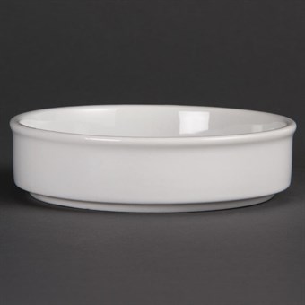 Plats Empilables En Porcelaine Blanche Olympia 134mm (Lot de 6)