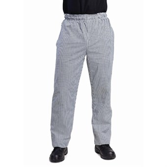 Pantalon de cuisinier mixte Whites Vegas petits carreaux noir et blanc XXL