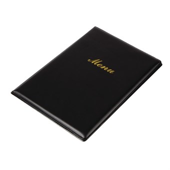 Protège-menus en PVC Olympia noirs