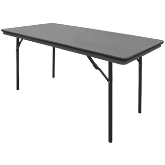 Table rectangulaire pliante grise en ABS Bolero 1520mm