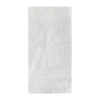 Serviettes de table blanches Fasana 400mm pliage 1/8 (lot de 1000)