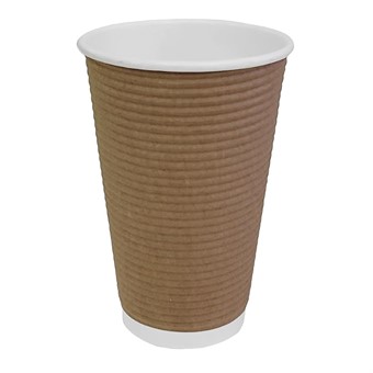 Gobelets simple paroi Fiesta Recyclable kraft 455ml (lot de 25)