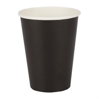 Gobelets boissons chaudes simple paroi noirs Fiesta Recyclable 340ml 