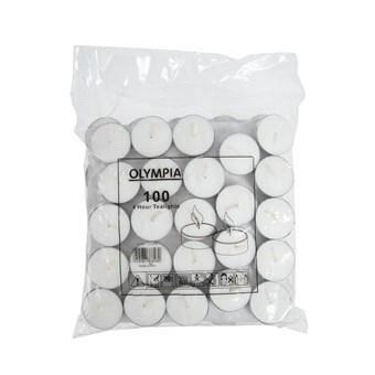 Bougies chauffe-plat 4 heures Olympia (Lot de 100)