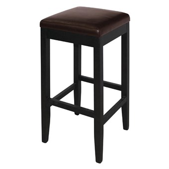 Tabourets de bar haut en simili cuir Bolero marron foncé (Lot de 2)