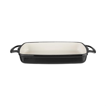 Plat en fonte rectangulaire Vogue noir 2,8L