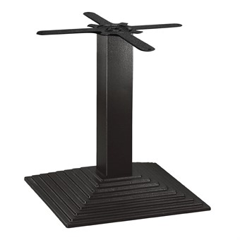 Pied de table basse en fonte carré Bolero effet escalier