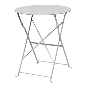 Table de terrasse en acier Bolero grise