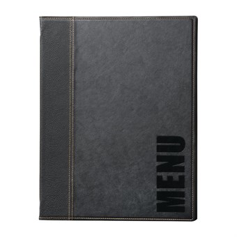 Protège-menus contemporain Securit noirs