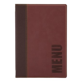 Protège-menus contemporain Securit rouge foncé