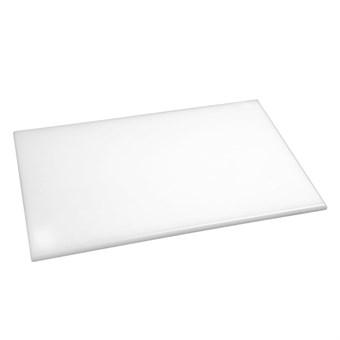 Planche à découper haute densité Hygiplas blanche