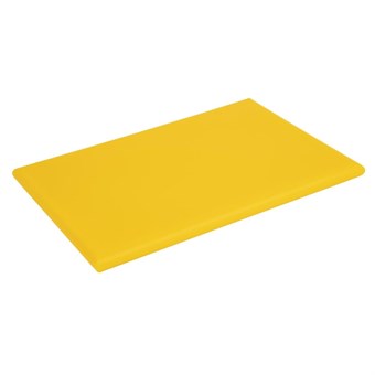 Planche à découper extra large haute densité Hygiplas jaune