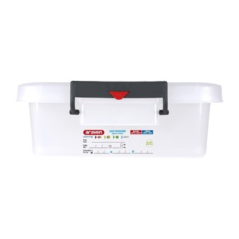 Conteneurs alimentaires avec couvercles et clips code couleur Araven