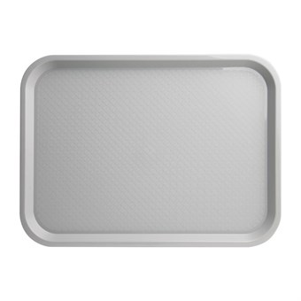Plateau fast food en plastique Olympia Kristallon gris