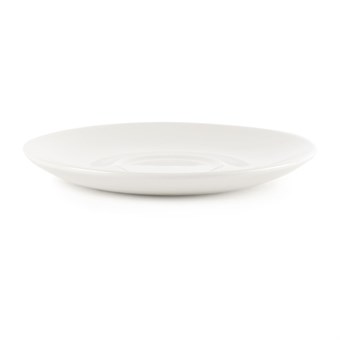 Soucoupes à cappuccino Churchill Plain Whiteware 160mm (Lot de 24)