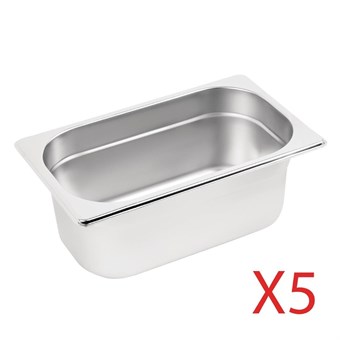 Lot de 5 bacs GN1/4 Vogue