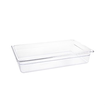 Bac Gastronorme en polycarbonate transparent 100mm Vogue