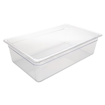 Bac Gastronorme en polycarbonate transparent 150mm Vogue