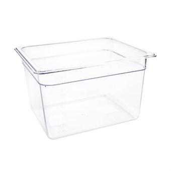 Bac Gastronorme en polycarbonate transparent un demi 200mm Vogue