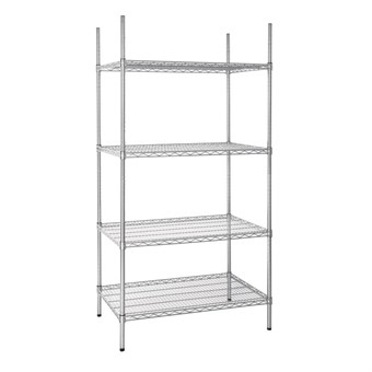 Étagère en kit 4 niveaux Vogue 1220 x 610mm