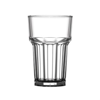 Verre droit en polycarbonate nucléé BBP 285ml