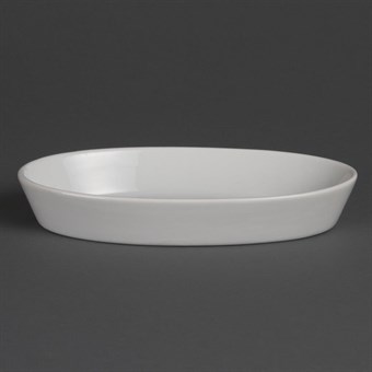 Plats À Sole Ovales Blancs Olympia 195 x 110mm (Lot de 6)