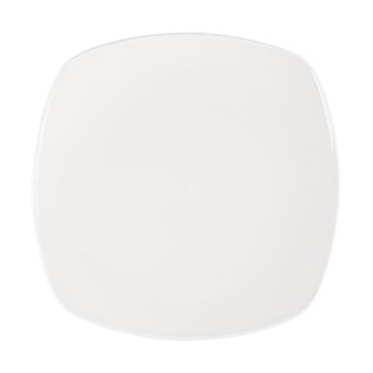 Assiettes blanches Churchill Plain Whiteware X squared 252mm (lot de 12) 