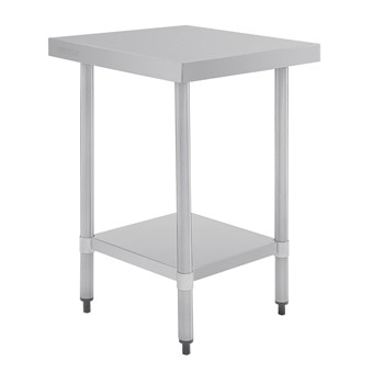 Tables en acier inoxydable sans rebord Vogue profondeur de 700mm